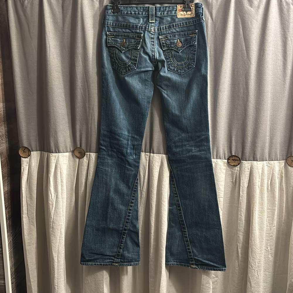 True Religion Classic Blue Flare Jeans - Picture 5 of 6